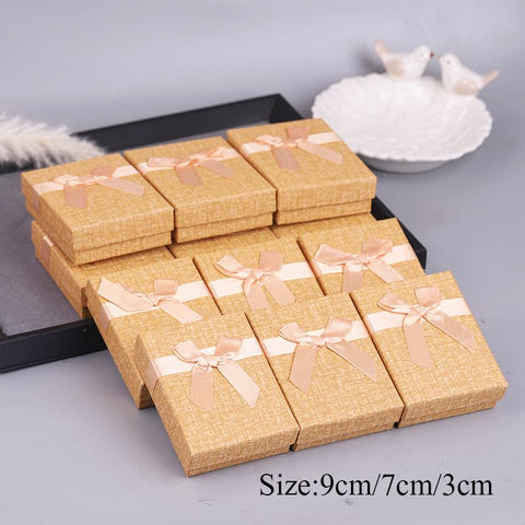 jewelry organizer shape Black box Earrings bow case Square-JW01706-Veeddydropshipping