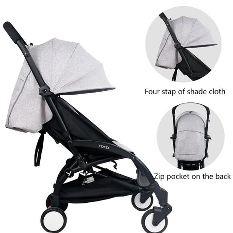 Baby Stroller Sun Shade For Babyzen Yoyo 175 Degrees Cover Seat Back Zipper-TB00413-Veeddydropshipping