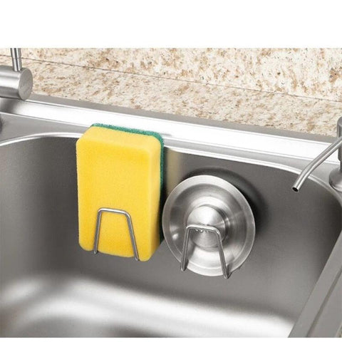 Adhesive Stainless Steel Sponge Holder-HA00856-Veeddydropshipping