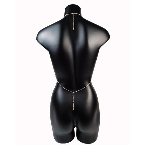 Sexy Fashion Body Chain Pearl Waist Chains Simple for Women-JW01376-Veeddydropshipping