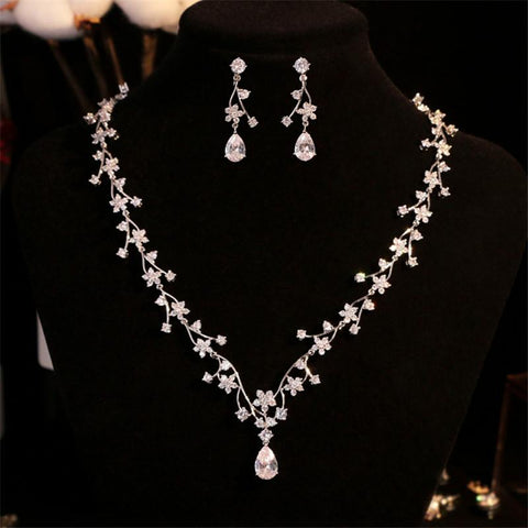 Jewelry Sets For Women S925 Sterling Luxury Babysbreath  -JW00342-Veeddydropshipping