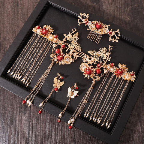 Hair Combs Chinese Wedding Accessories Headband  -JW00520-Veeddydropshipping