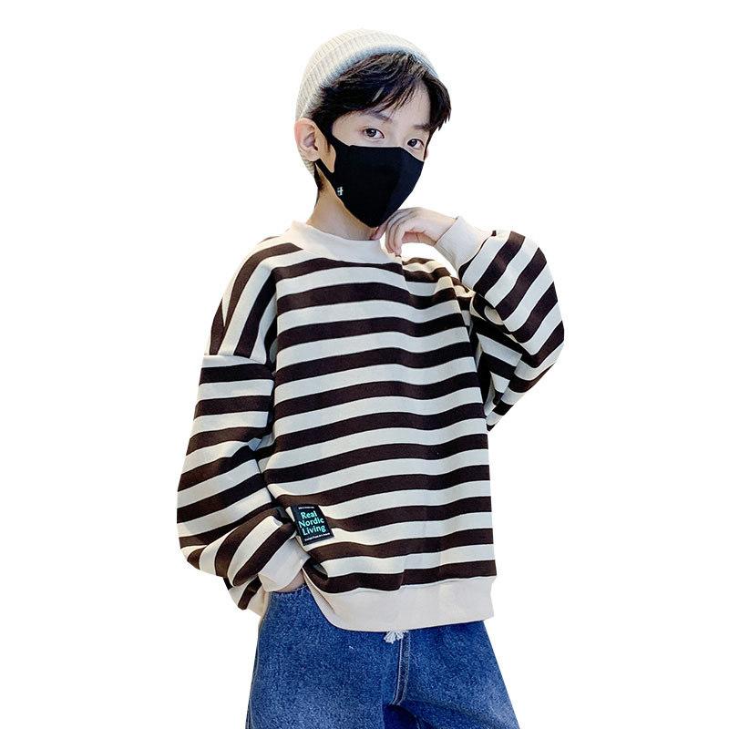 Sweatshirts Boy Fashion Striped Clothes-Veeddydropshipping