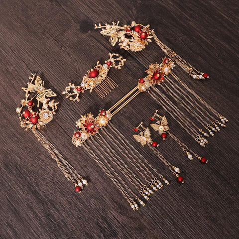Hair Combs Chinese Wedding Accessories Headband  -JW00520-Veeddydropshipping