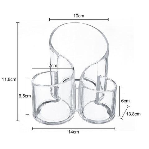 Acrylic Organizer for Cosmetics Transparent Eyebrow-HA00808-Veeddydropshipping