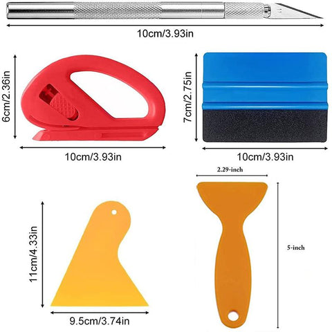 Car Film Wrap Tool Kit Squeegee Set Vinyl Scraper Cutter for Vehicle-AM00380-Veeddydropshipping