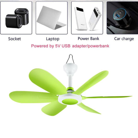 Remote Control Timing  USB Ceiling Fan Tent -CO00049-Veeddydropshipping