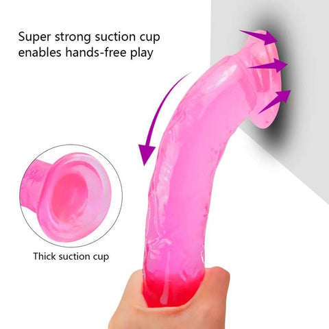 Realistic Dildo With Suction Cup Huge Jelly Sex Toys for Woman Men -BH01195-Veeddydropshipping