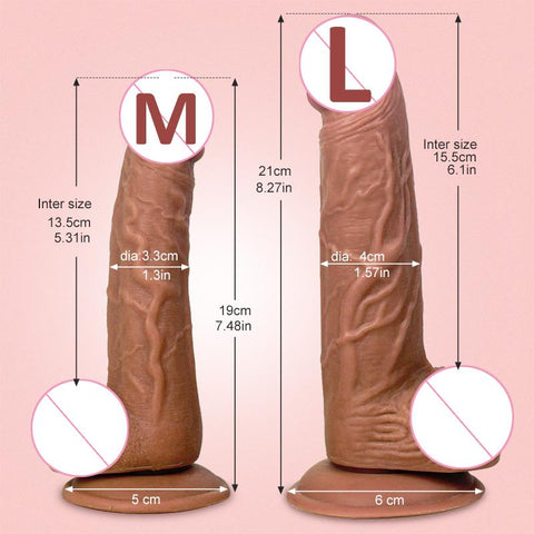 Gelugee Realistic Silicone Dildo Huge Sucker Soft Dildos for Women Masturbator -BH01193-Veeddydropshipping