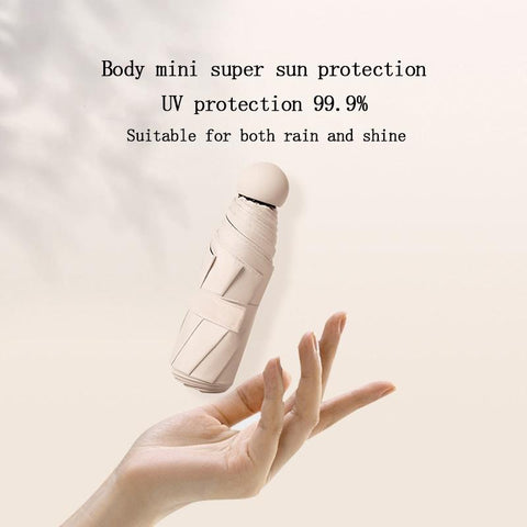 Pocket five-fold umbrella dual-use compact-HA01152-Veeddydropshipping