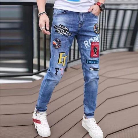 Hip Hop Skinny Graphic Designer Clothes Original Cowboy-MF00463-Veeddydropshipping