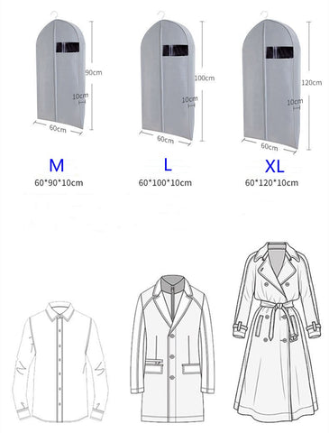 Breathable Non-woven Stereo Clothing Dust Cover-HA01112-Veeddydropshipping