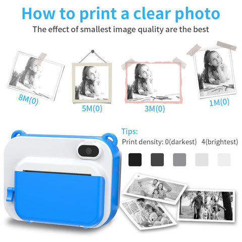 DIY Printting Children&#39;s Camera With Thermal Paper Digital Photo -CE00510-Veeddydropshipping