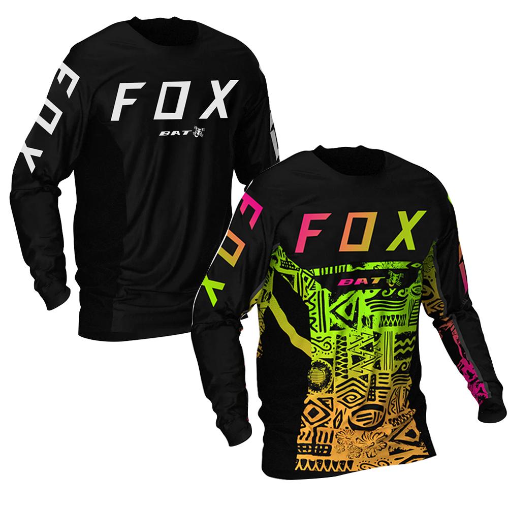 Men  Cycling Jersey Clothing MTB BATFOX Motorcycle Mountain Shirts Off-Road Long -OS01036-Veeddydropshipping
