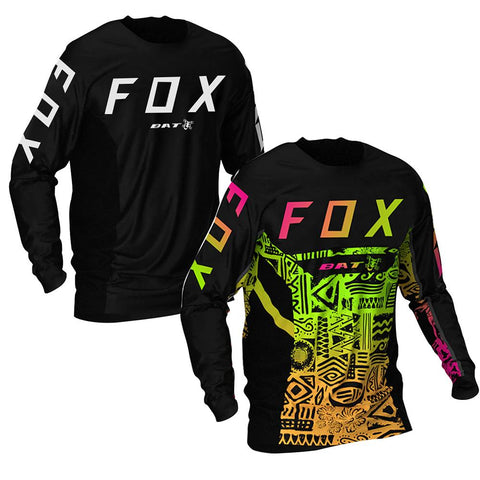 Men  Cycling Jersey Clothing MTB BATFOX Motorcycle Mountain Shirts Off-Road Long -OS01036-Veeddydropshipping