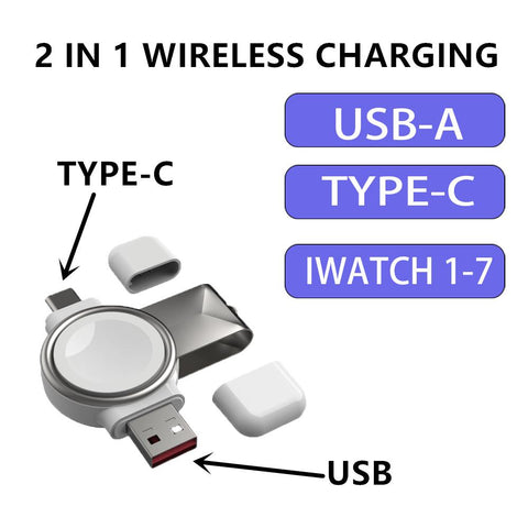 USB C Portable Wireless Charger for IWatch 8 7 6 SE-PA01085-Veeddydropshipping