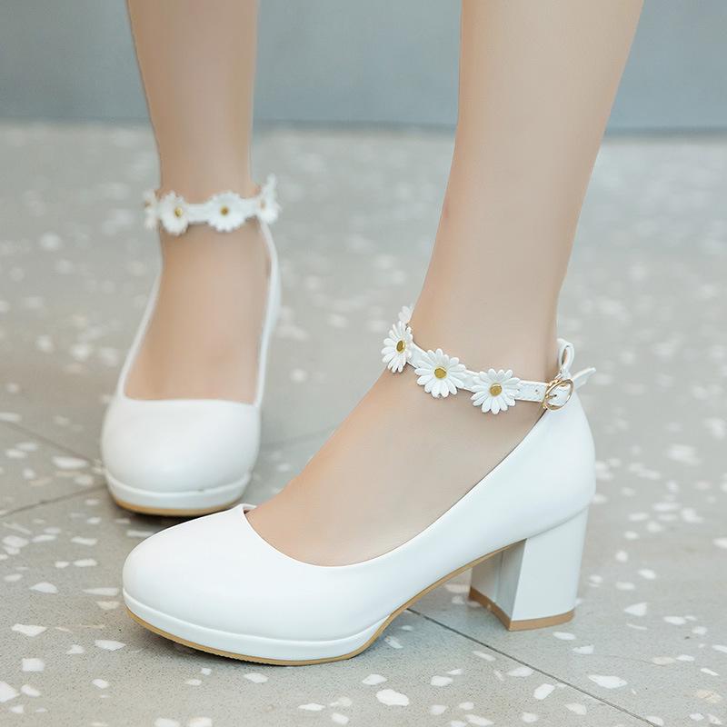 Children Girls High heel Shoes Kids Princess Sandals Fashion Flowers-TB00151-Veeddydropshipping