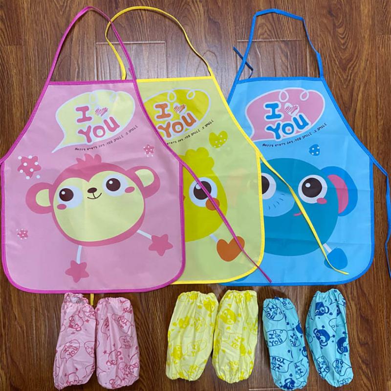 Baby Bibs Cute Cartoon Print Bib Aprons Easy Clean Children Waterproof-TB00723-Veeddydropshipping