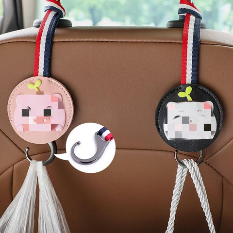 multifunction hook up car rear seat headrest hanger hook hanging bag cloth-AM01448-Veeddydropshipping