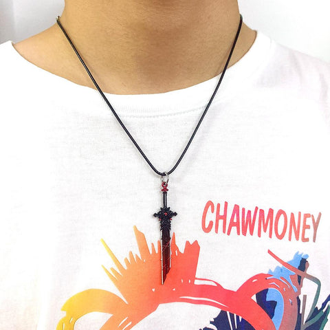 Weapons Necklace  Gravestone Choker Sword Pendant-JW01267-Veeddydropshipping