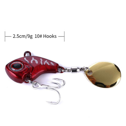 Rotating Metal VIB Vibration Bait  9g 14g 16g Spinner Sinking Spoon Pin Crankbait -OS00446-Veeddydropshipping