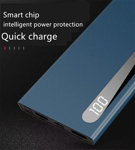 80000mAh Power Pack Large Capacity Ultra-thin Digital Display Dual USB Fast Charging TYPE-C-PA00480-Veeddydropshipping