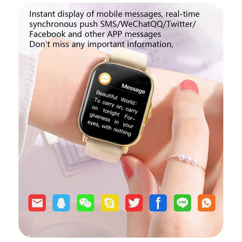 Smart Watch Women Wristwatches Magnetic Charging Smartwatch Electronic-CE00653-Veeddydropshipping