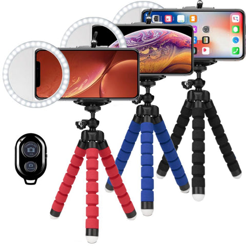 Selfie Ring Light Round Ring Lamp Ringlight With Tripod For Cell Phone Flash Light Led 36 Portable Clip-PA00824-Veeddydropshipping