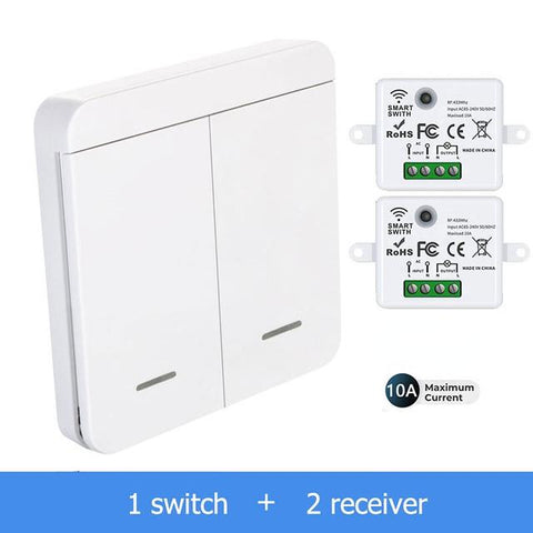 AXUS 433mhz RF Wireless Switch 110V 220v 10A Switch Module Receiver-TI01108-Veeddydropshipping