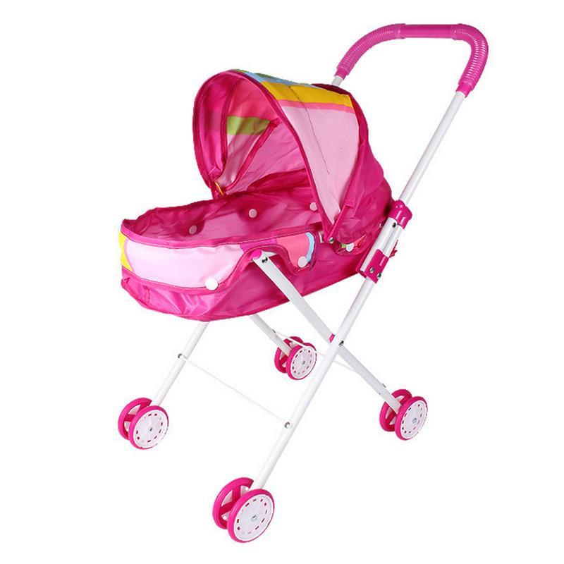 Kids Doll Stroller Babies Stroller Toy Foldable Doll Pram With Retractable-TB00397-Veeddydropshipping