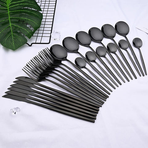Western Dinnerware Set Fork Knife Spoon Tableware Set-HA01307-Veeddydropshipping
