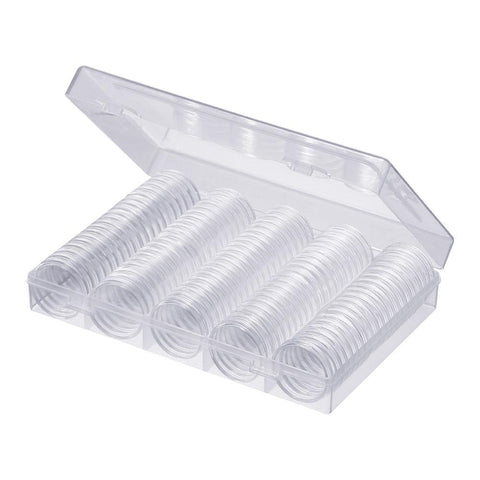 Coin Holder Capsules Clear Case Box-HA00777-Veeddydropshipping