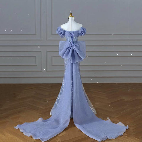 Prom Dresses Off Shoulder V Neck-Veeddydropshipping