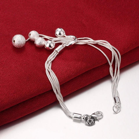 925 sterling silver high-quality beads Necklace Bracelet Earring  -JW00338-Veeddydropshipping