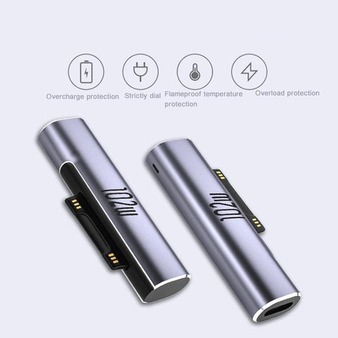 For Microsoft Surface Pro X 8 7 6 5 4 3 Go Book to USB Type C PD Fast Charging Plug -CE00118-Veeddydropshipping