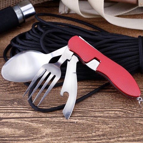 Stainless Steel Bottle Opener 4 In 1 Foldable Tablespoon-OS01254-Veeddydropshipping