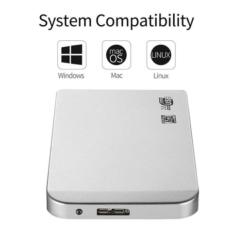 High-Speed Portable 1TB SSD External Solid State Drives USB3.0 500GB Hard -CE01322-Veeddydropshipping