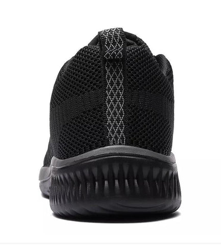 Autumn Light Comfortable Lace-up Shoes Black Sports-BS01383-Veeddydropshipping