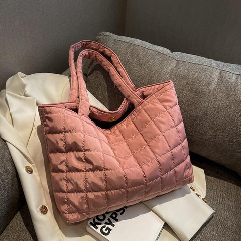 Solid Nylon Handbags Cotton Casual Tote Bags For Women-BS00115-Veeddydropshipping
