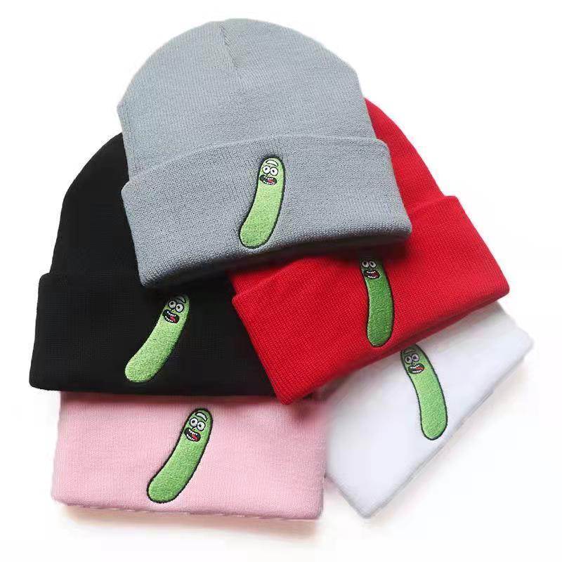Embroidery Girls Boys Hip-Hop Warm Knitted Skullies-MF00907-Veeddydropshipping