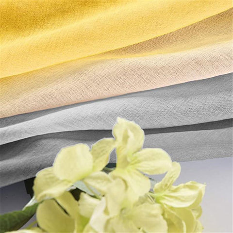 Linen Sheer Curtains for Bedroom Gradient-HA00427-Veeddydropshipping