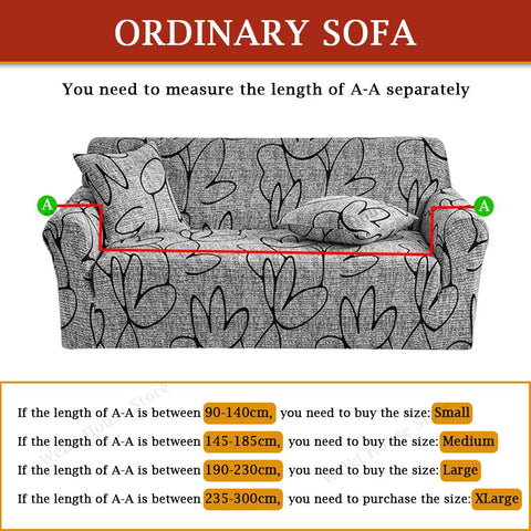 Sofa Cover for Living Room Stretch Printed Sofa-HA00401-Veeddydropshipping