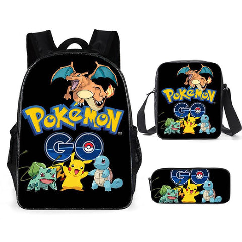 Pokemon Pikachu SchoolBag Storage Bag School Backpack-TB00077-Veeddydropshipping