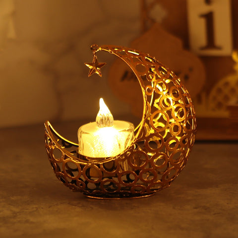 Mubarak Candle Holder Banner Ramadan Decoration-HA00583-Veeddydropshipping