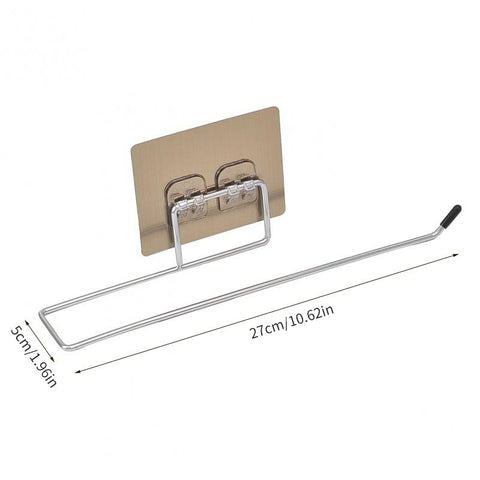 Hanging Rolling Paper Holder No-Punch Bathroom Towel-HA00867-Veeddydropshipping