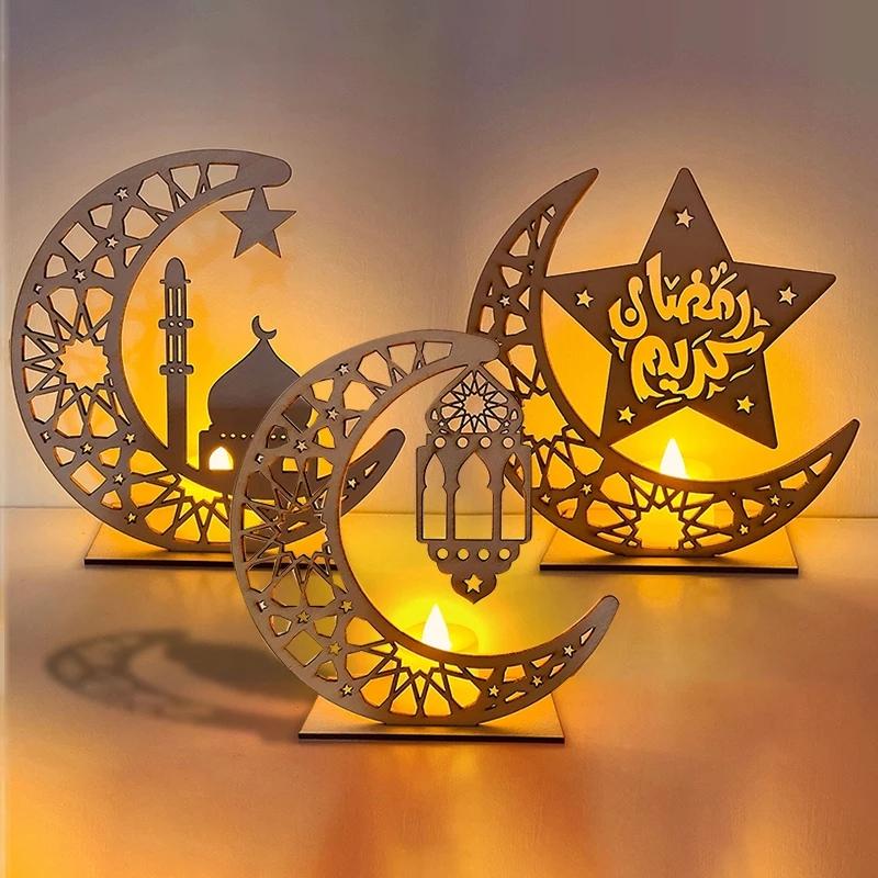 Muslim Ramadan Kareem Decoration Candle Led Lights-HA00350-Veeddydropshipping