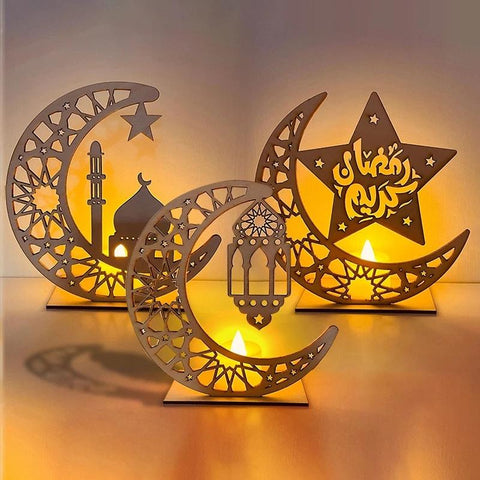 Muslim Ramadan Kareem Decoration Candle Led Lights-HA00350-Veeddydropshipping