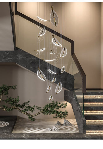 Modern Creative Leaf LED Chandelier Luxury-TI00421-Veeddydropshipping