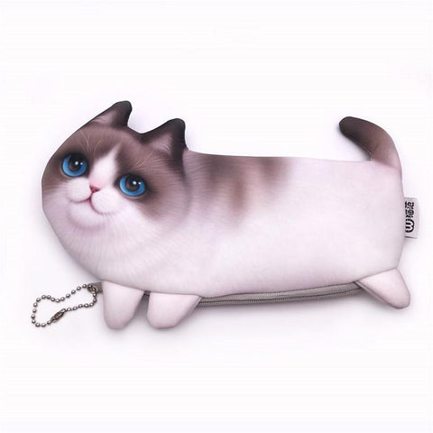 1pcs Cat Pen Bag Plush Backpack Cute Cartoon Animal Baby-TB00054-Veeddydropshipping