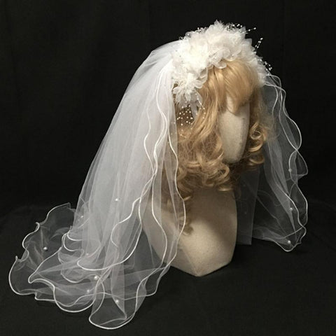 Bride Multi Layer Wedding Veil Headband-WF01454-Veeddydropshipping